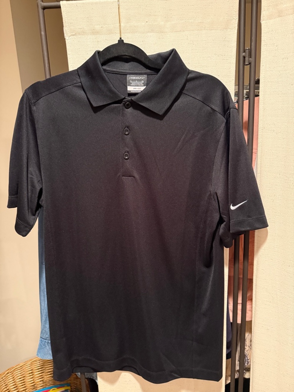 Nike Black Men's Polo with Swoosh